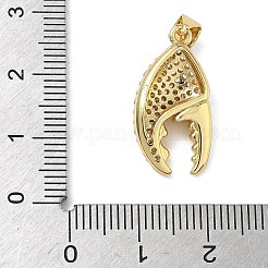 Pendentifs en laiton zircon cubique transparent&nbsp;KK-L257-02G-03