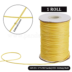 1 rollo de cordón de poliéster encerado coreano ecológico&nbsp;YC-SP0001-03F
