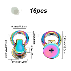 16 Stück Legierungsknopfnieten&nbsp;PURS-WR0001-16