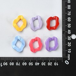 180 Stück 9-Farben-Acryl-Verbindungsring&nbsp;MACR-CJ0001-51