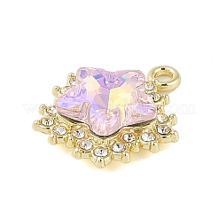 Gestell aus beschichteter Legierung mit Strass-Anhängern&nbsp;FIND-B037-03G-03