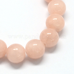 Natur gefärbt gelbe Jade Edelstein-Korn-Stränge&nbsp;G-R271-8mm-YXS02