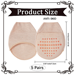 Halbsocken aus Baumwolle mit Zehentrenner für Damen&nbsp;AJEW-WH20022-95B