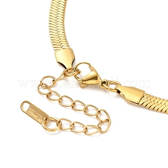 Collier à chevrons en acier inoxydable 304 avec placage ionique (IP) pour hommes et femmes&nbsp;NJEW-E076-03D-G