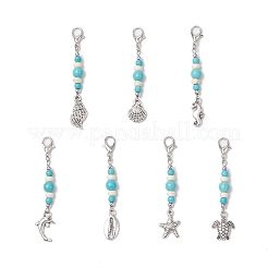 Decorazioni pendenti in lega in stile tibetano oceanico&nbsp;HJEW-JM03377