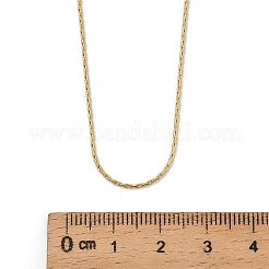 1 mm Boston-Gliederkette aus 304 Edelstahl für Damen und Herren&nbsp;NJEW-F351-01G