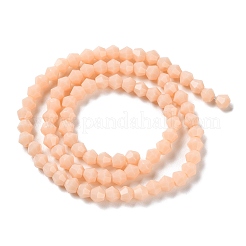 Opaque couleur unie imitation jade perles de verre brins&nbsp;GLAA-F029-P4mm-06