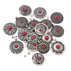 9 Stil Legierung dekorative Nieten&nbsp;BUTT-SW0001-04B