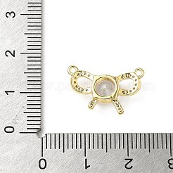 Pendentifs avec zircon cubiques à micro-pavés en laiton&nbsp;KK-K293-55G