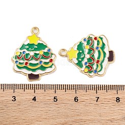 Colgantes de aleación chapados en estante con tema navideño&nbsp;FIND-M020-04G-03
