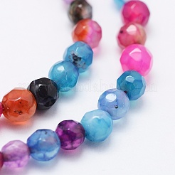 Chapelets de perles d'agate naturelle&nbsp;X-G-E469-12G