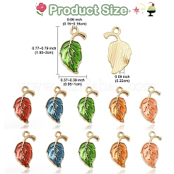 30pcs 5 pendentifs en alliage de couleurs&nbsp;ENAM-YW0006-05
