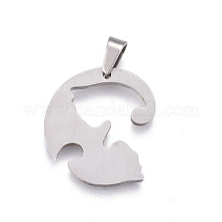 Colgantes de gatito dividido de acero inoxidable 304&nbsp;STAS-P235-05BP