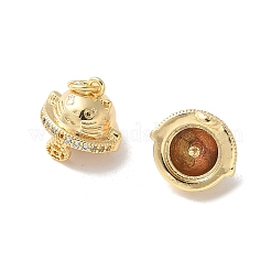 Pendentifs en laiton zircon cubique transparent&nbsp;KK-Q031-22G