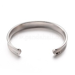 Bracelets manchettes en acier inoxydable 304 résistant au ternissement&nbsp;LS-BJEW-G478-P