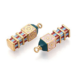 304 Edelstahl-Emaille-Anhänger&nbsp;STAS-N124-10G