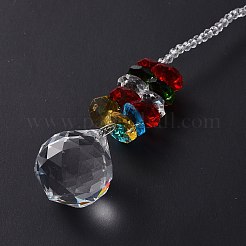 Decorazione a sospensione con decorazione a sospensione a parete con perline di cristallo a goccia&nbsp;HJEW-G019-01B