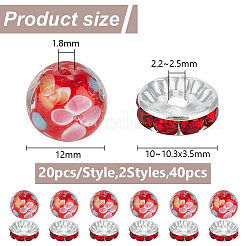 Kit fai da te per la creazione di gioielli con perline di fiori&nbsp;DIY-GO0001-80B
