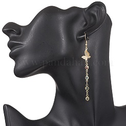 Set di orecchini pendenti e collane a Y con lavorazione a lume e ottone contro il malocchio fatti a mano&nbsp;SJEW-JS01350-03