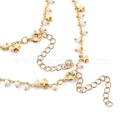 Ensemble de bijoux de chaînes gourmettes en laiton&nbsp;SJEW-JS01123