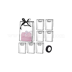 24 Stück rechteckige PVC-Geschenktüten mit Lochgriff für Süßigkeiten&nbsp;ABAG-BC0001-64
