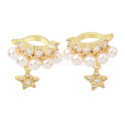 Boucles d'oreilles manchette en laiton zircon cubique micro pavé&nbsp;CU-CBAE7DF-29G