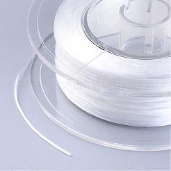 Chaîne de cristal élastique plat teint écologique japonais&nbsp;EW-F005-0.6mm-02