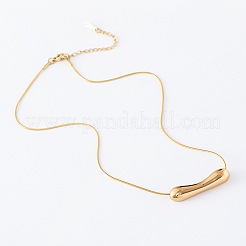 3 collar con colgante de berenjena de acero inoxidable europeo para mujer.&nbsp;EI4889-2