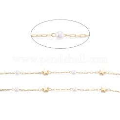 Chaînes de perles en laiton manuels&nbsp;CHC-M021-09LG