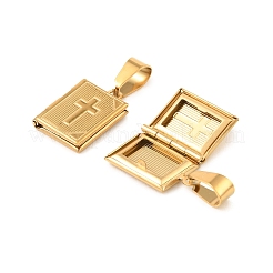 Medaillonanhänger aus 316 Edelstahl&nbsp;STAS-C077-06G-01