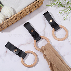 3 x Handtuchhalter aus PU-Leder&nbsp;HJEW-CN0001-37