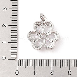 Cremagliera placcatura micro ottone spianare pendenti zirconi&nbsp;ZIRC-I066-04P-01