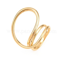 Anelli da dito in acciaio inossidabile 304 dalle linee irregolari&nbsp;RJEW-E298-01A-G