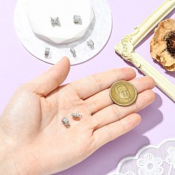7 pièce 7 styles de bélières en laiton micro pavées en zircone cubique&nbsp;KK-CJ0004-47P