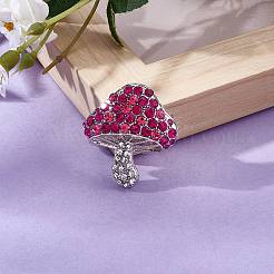 Broche champignon en zircone cubique&nbsp;JBR102A