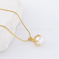 3 Stück minimalistische Halsketten mit Anhänger aus Edelstahl mit Pavé-Fassung und Muschelform für Frauen&nbsp;RY2532