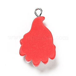 Pendentifs de noël en résine opaque&nbsp;X-RESI-G043-B06