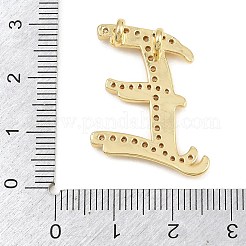 Pendentifs en laiton zircon cubique transparent&nbsp;CU-CBA8481-01G-E