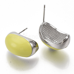 (Schmuckpartys im Fabrikverkauf) Legierungs-Emaille-Ohrstecker&nbsp;EJEW-N012-14P