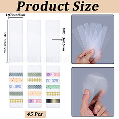 45 tablero de muestra de cinta de plástico&nbsp;DIY-CP0013-98