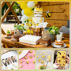 100 Stück 5 Arten undurchsichtige Harz Cabochons&nbsp;RESI-PH0002-82