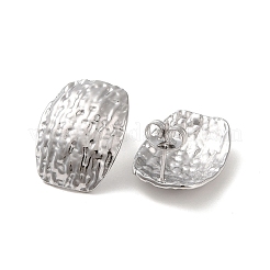 Boucles d'oreilles à tige rectangulaires en acier inoxydable 304 anti-ternissement pour femmes&nbsp;EJEW-L272-017P