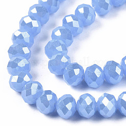 FilI di perline in vetro placcato&nbsp;EGLA-A034-J4mm-A02