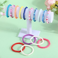 15 Stück handgefertigte Stretch-Armbänder aus Polymer-Tonperlen für Damen&nbsp;BJEW-SW001597