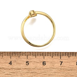 Mikropavé-Manschettenringe aus klarem Zirkonia aus Messing für Damen&nbsp;RJEW-H247-26G