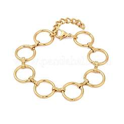 304 Edelstahl-Ringgliederkettenarmbänder für Damen&nbsp;BJEW-C104-01A-G