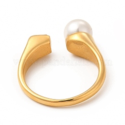 Bagues de manchette en acier inoxydable 304 avec placage ionique (IP) et strass&nbsp;RJEW-C049-11B-G