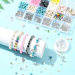 DIY-Sets zur Herstellung von Armreifen aus Sommerglas&nbsp;DIY-FS0007-91