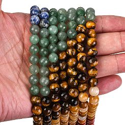 Chakra-Thema: natürlicher roter Regenbogen-Jaspis&nbsp;G-F668-14-8mm