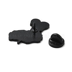 Mano teschio con spille smaltate a cuore&nbsp;JEWB-G013-A02